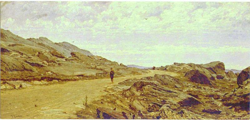 johan krouthen Stenigt landskap i Bohusan oil painting picture